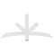 Ekena Millwork Alberta Architectural Grade PVC Gable Bracket, 60"W x 27 1/2"H x 2"D x 4"F, 11/12 Pitch GBP060X28X0204ALB00 - alternate 4
